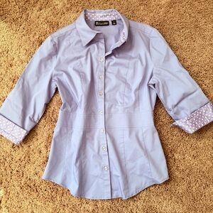 Zac & Rachel Lavender Button-Up Blouse